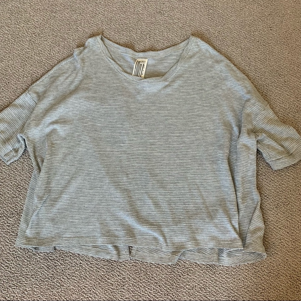 Free People Open Back Shirt